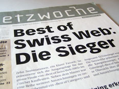 Netzwoche: Best of Swiss Web pour Trio!